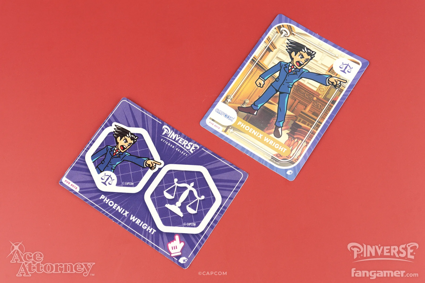 Ace Attorney - Phoenix Wright Enamel Pin Set