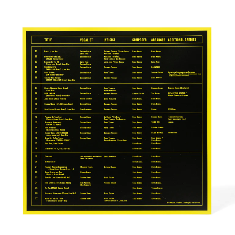 Atlus Sound Team - Persona 4: Dancing All Night Vinyl Record