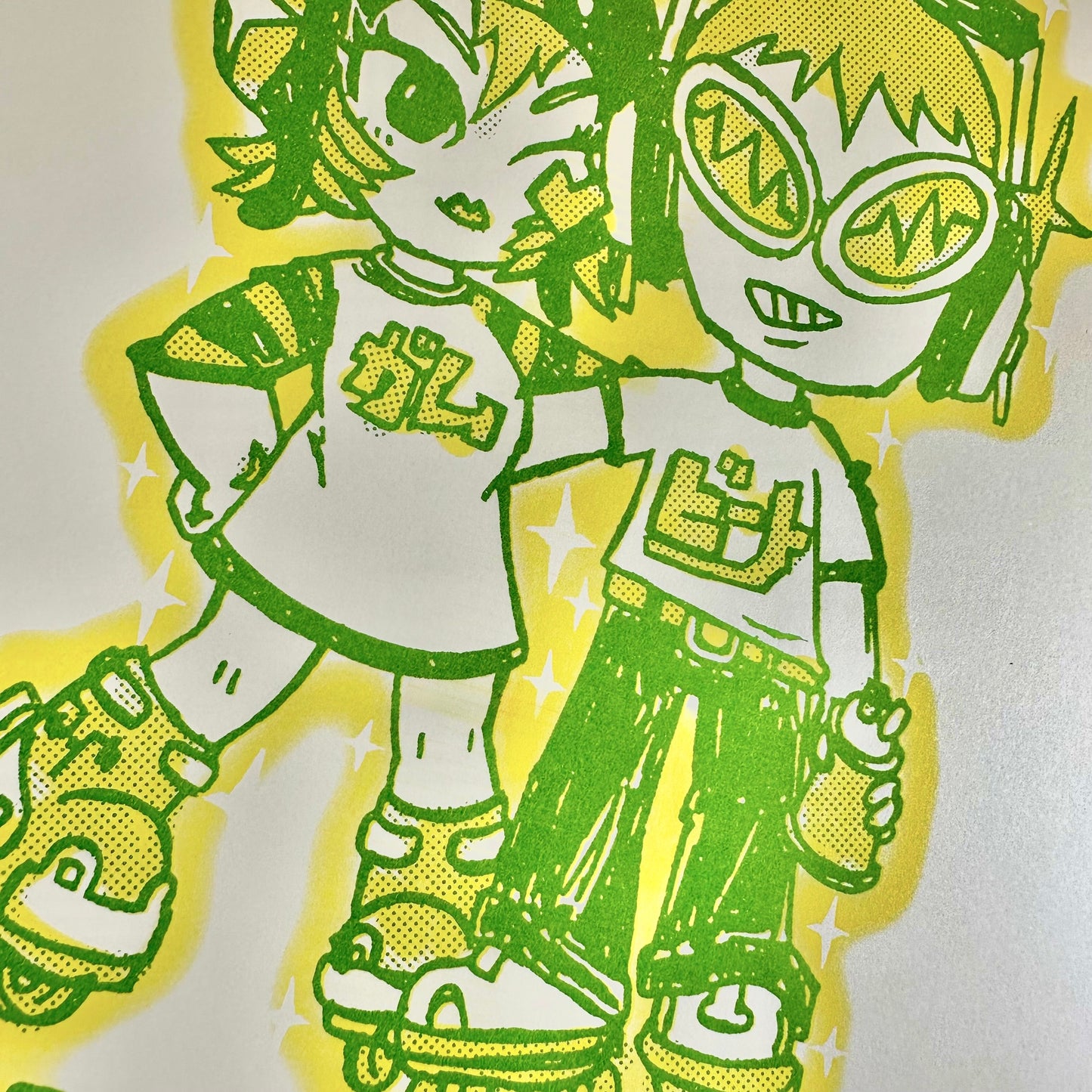 4K Angels - Born to Graffiti Risograph Print