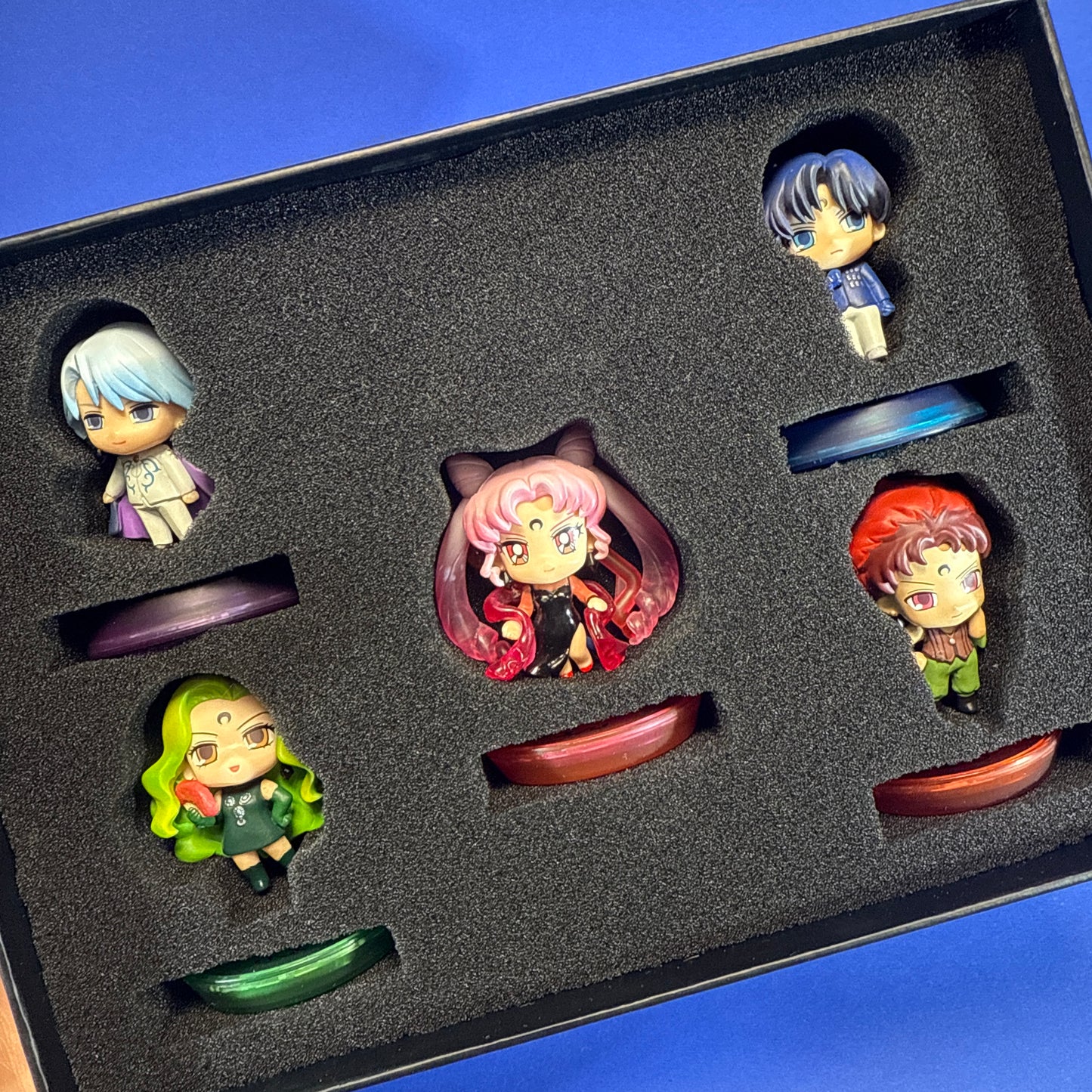 Megahouse - Petit Chara! Pretty Guardian Sailor Moon R - 2015 Black Moon Figure Set