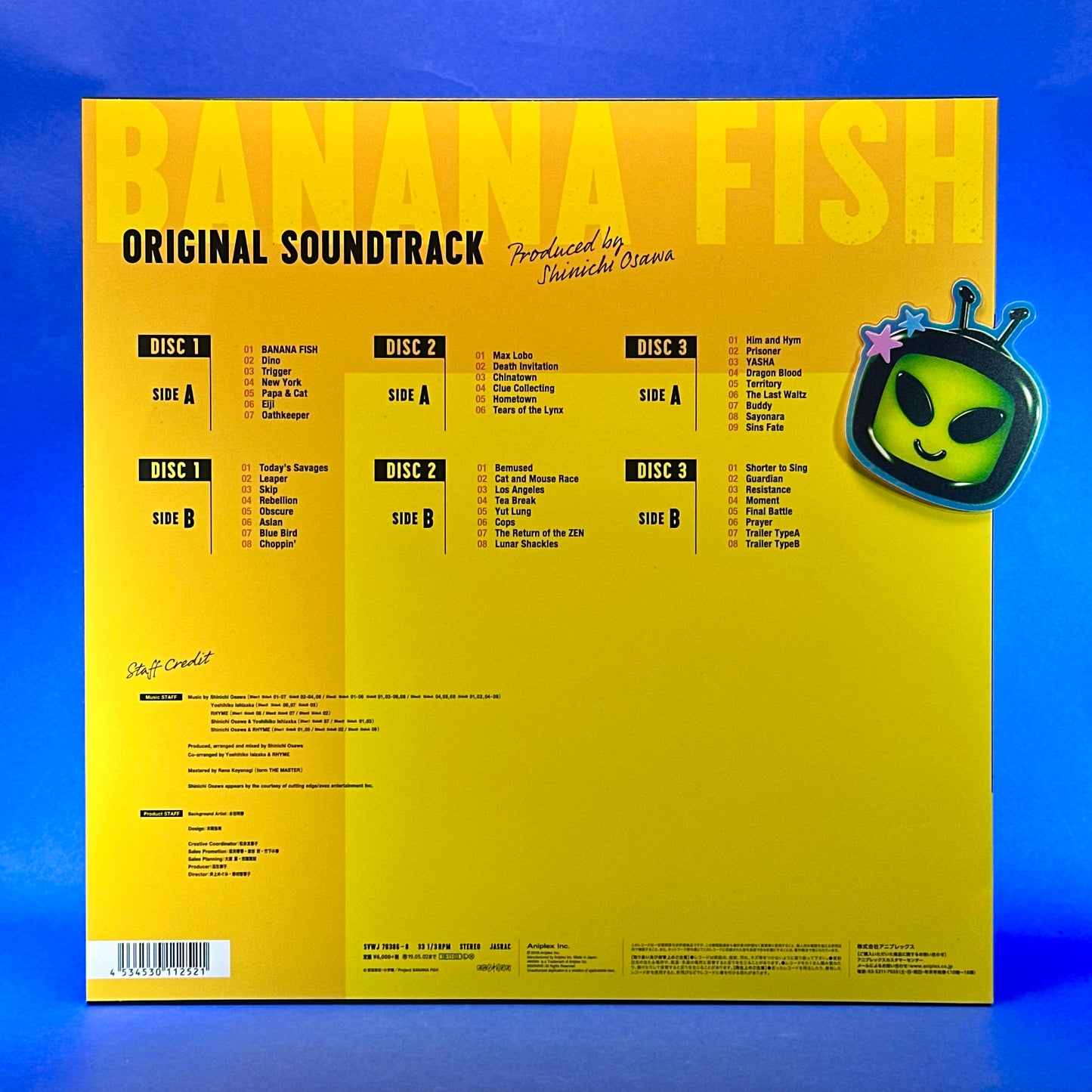 BANANA FISH Original Soundtrack 3LP Vinyl Record