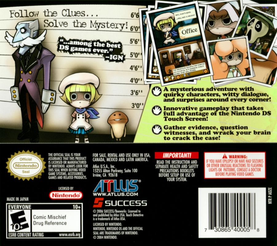 Touch Detective - Nintendo DS