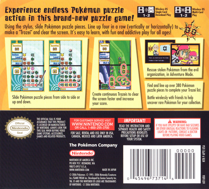 Pokémon Trozei! - Nintendo DS