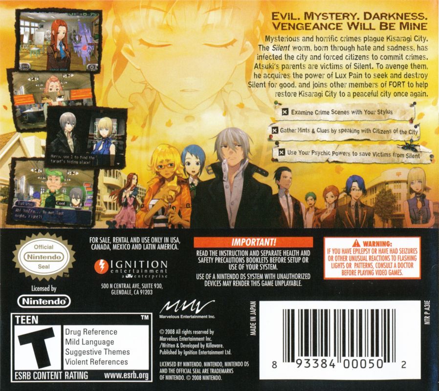 Lux Pain - Nintendo DS