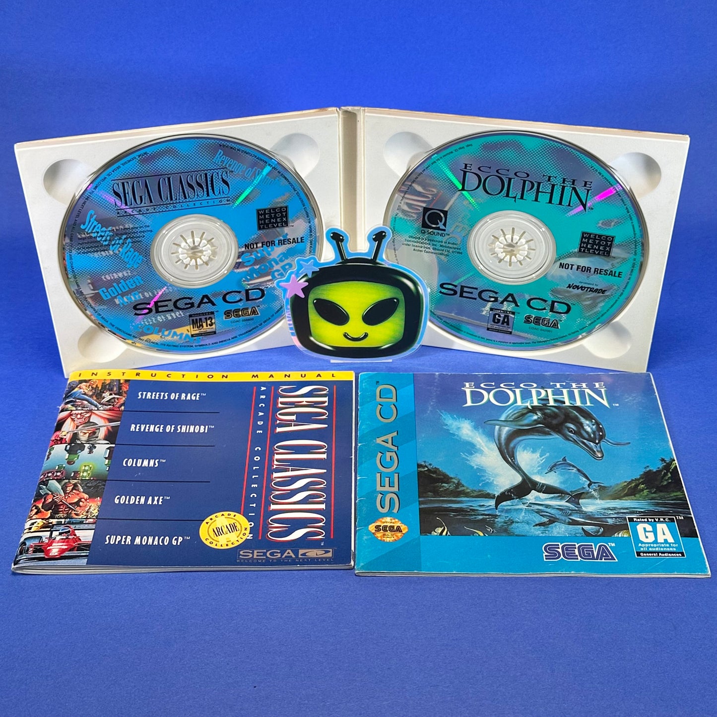 Sega Classics Arcade Collection + Ecco The Dolphin Combo - Sega CD