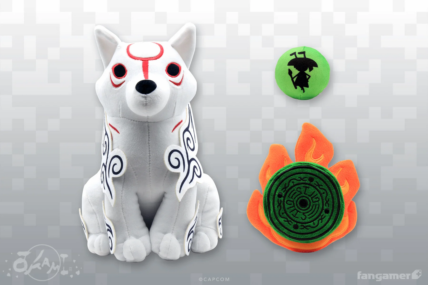 Okami - Amaterasu and Issun Plush