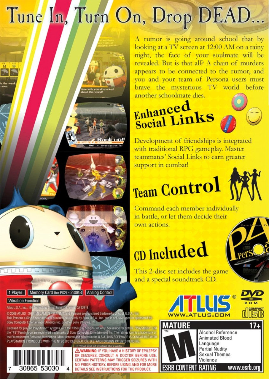 Shin Megami Tensei: Persona 4 - PlayStation 2