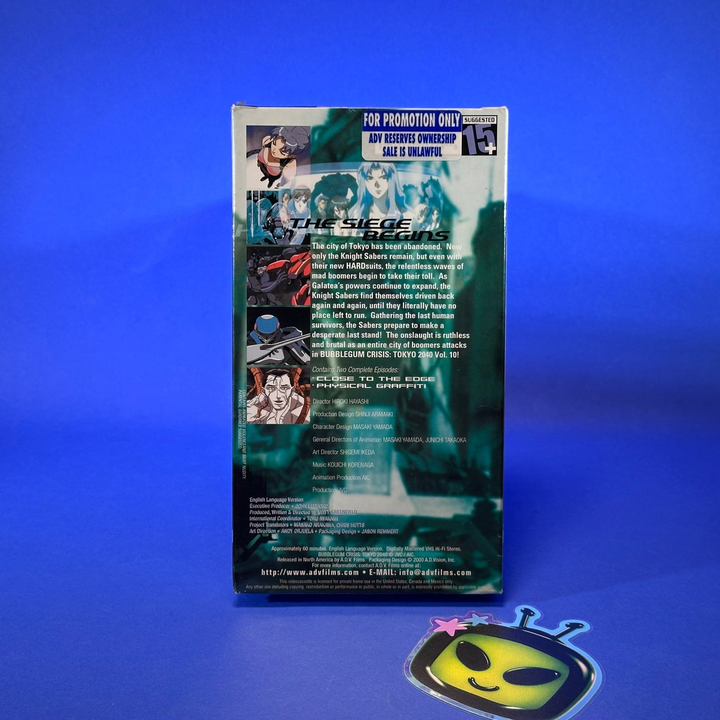 Bubblegum Crisis: Tokyo 2040 VHS Series No