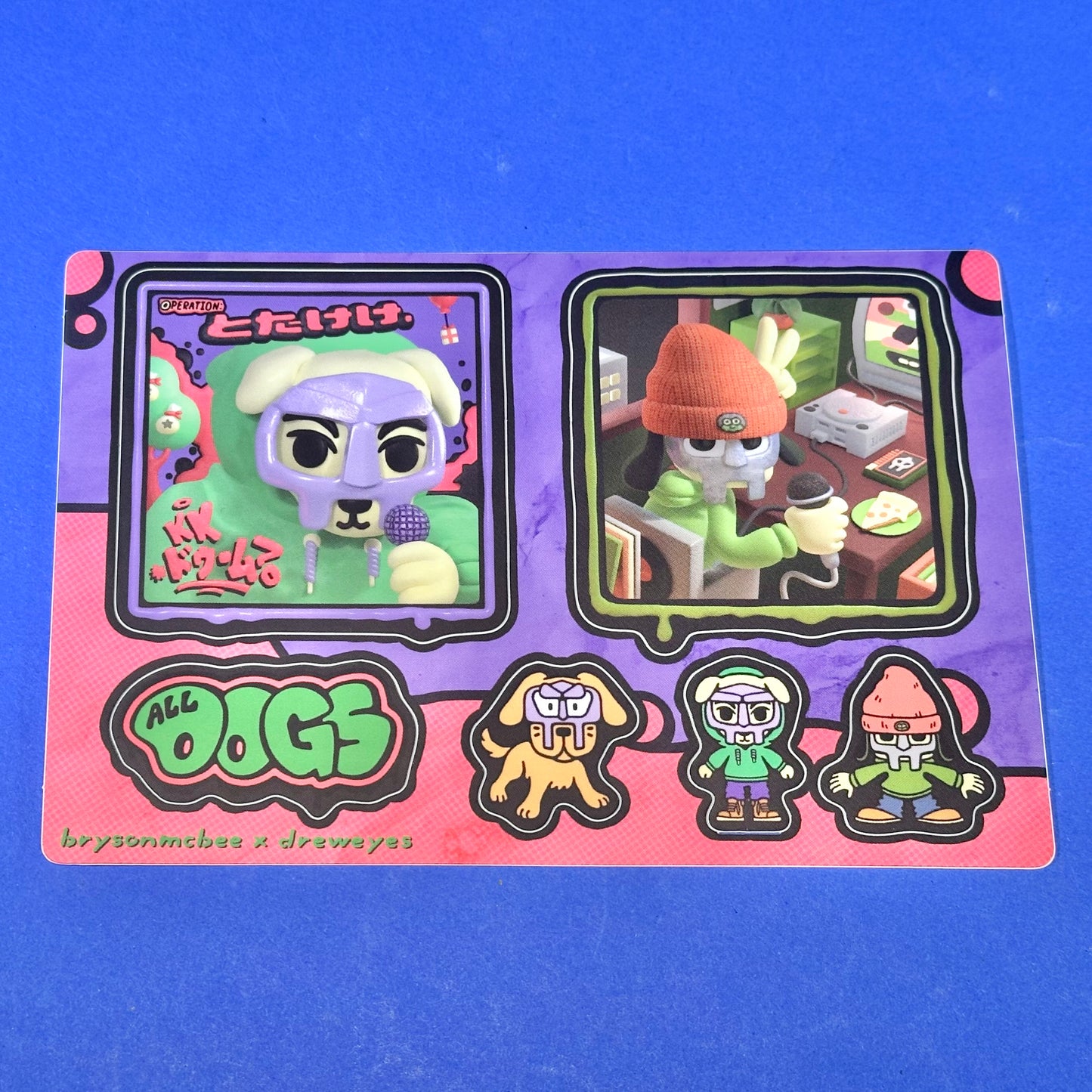 Bryson McBee X Dreweyes - DOOM Dogs Stickers