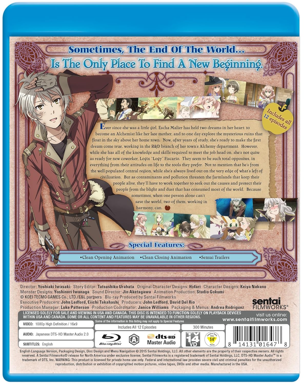 Atelier Escha & Logy: Alchemists of the Dusk Sky Blu-Ray