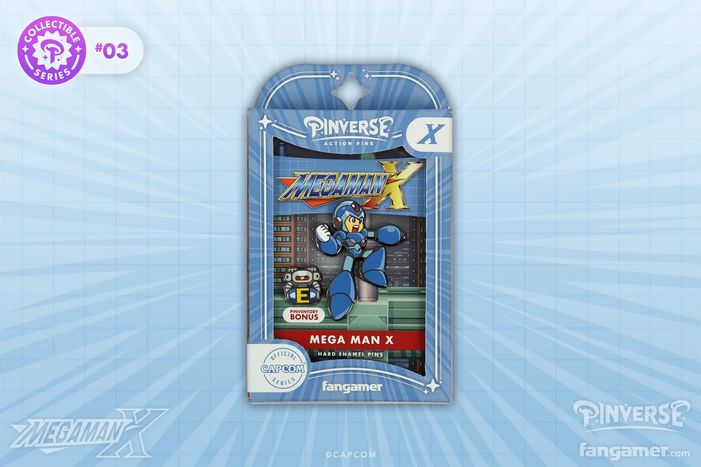 Mega Man X Pin Pack Enamel Pin Set