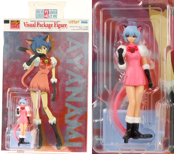 SEGA - 2003 Shin Seiki Evangelion - Ayanami Ikusei Keikaku - Ayanami Rei - Visual Package Figure - One-Piece Neko Ver.