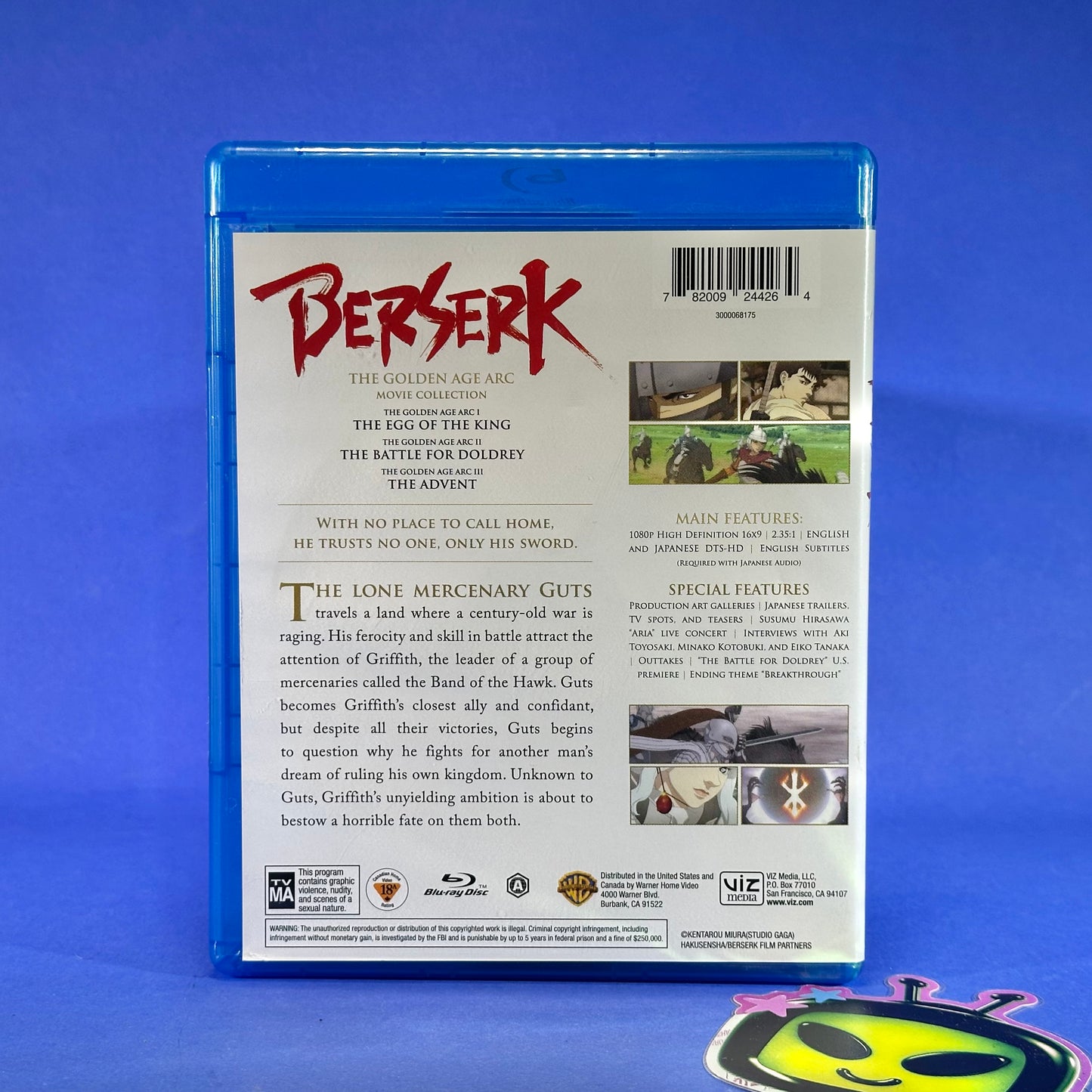 Berserk The Golden Age Arc Movies Blu-Ray/DVD