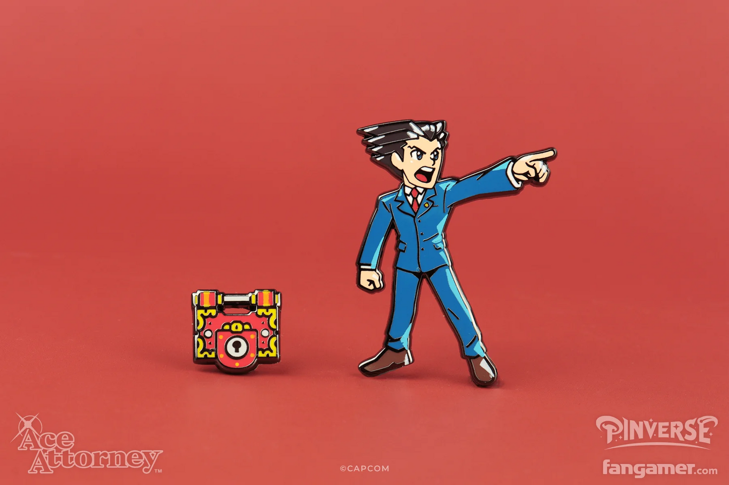 Ace Attorney - Phoenix Wright Enamel Pin Set