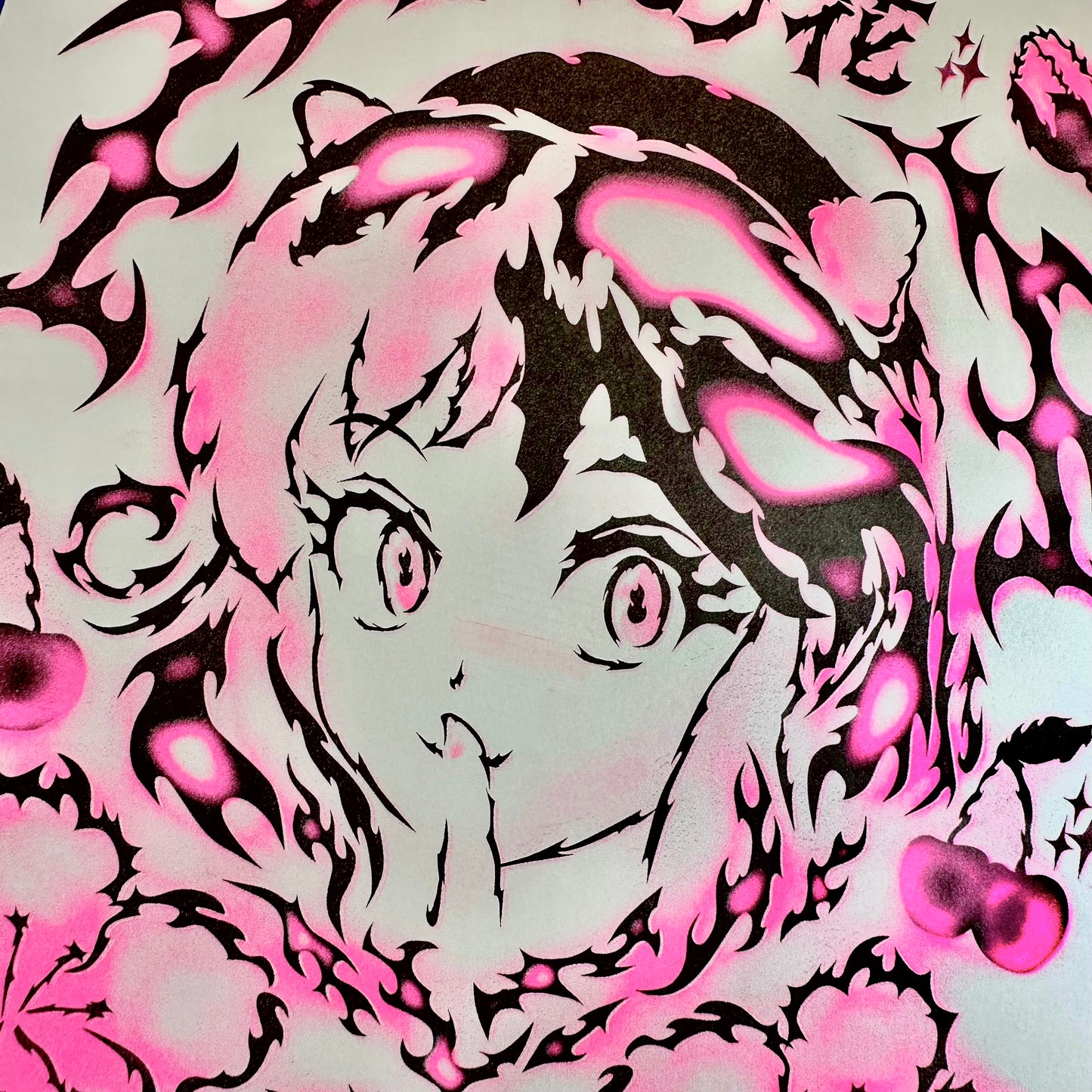 Sakura Sigil Risograph Print