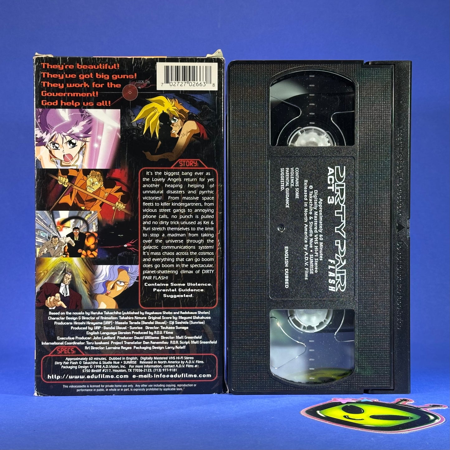 Dirty Pair Flash VHS