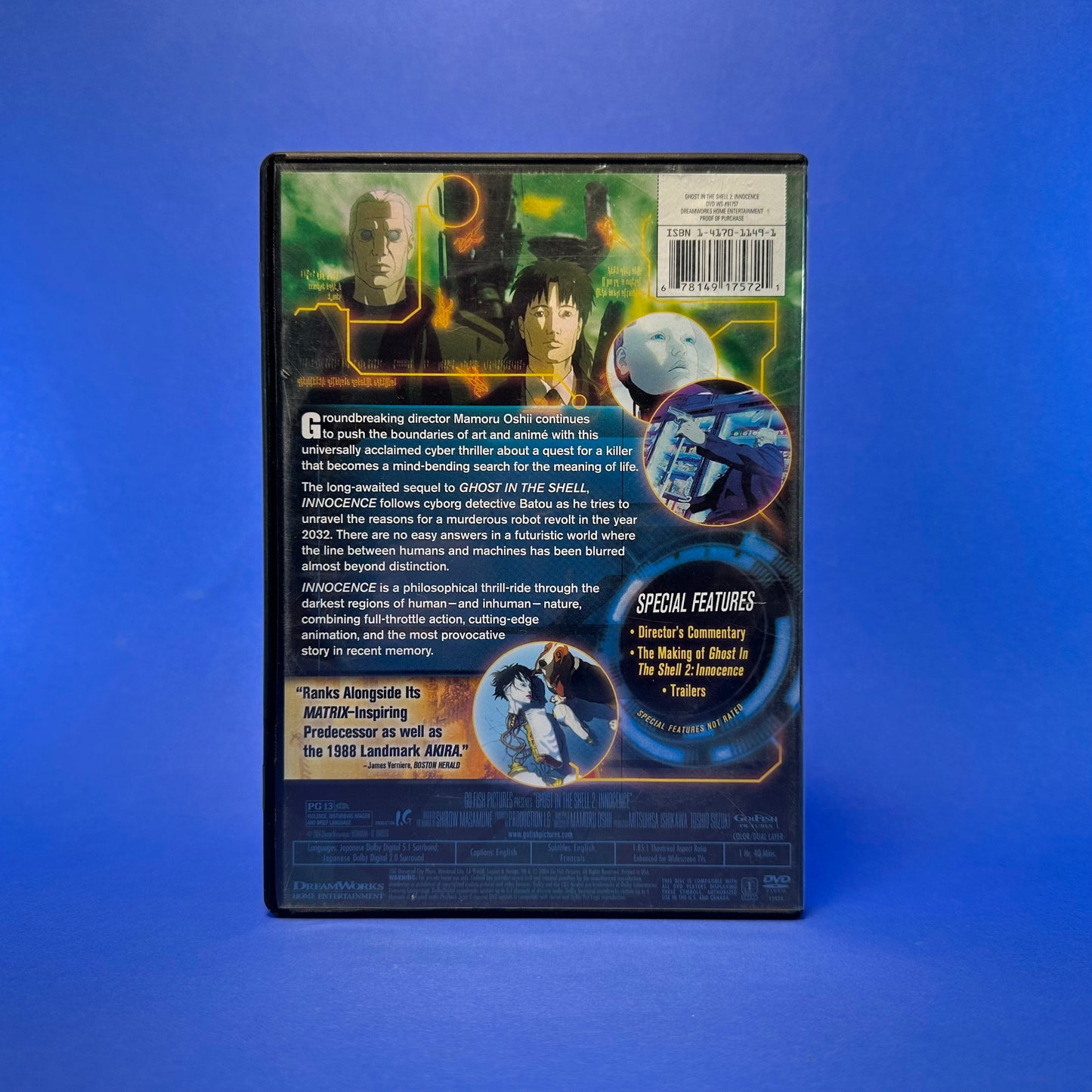 Ghost In The Shell 2: Innocence DVD