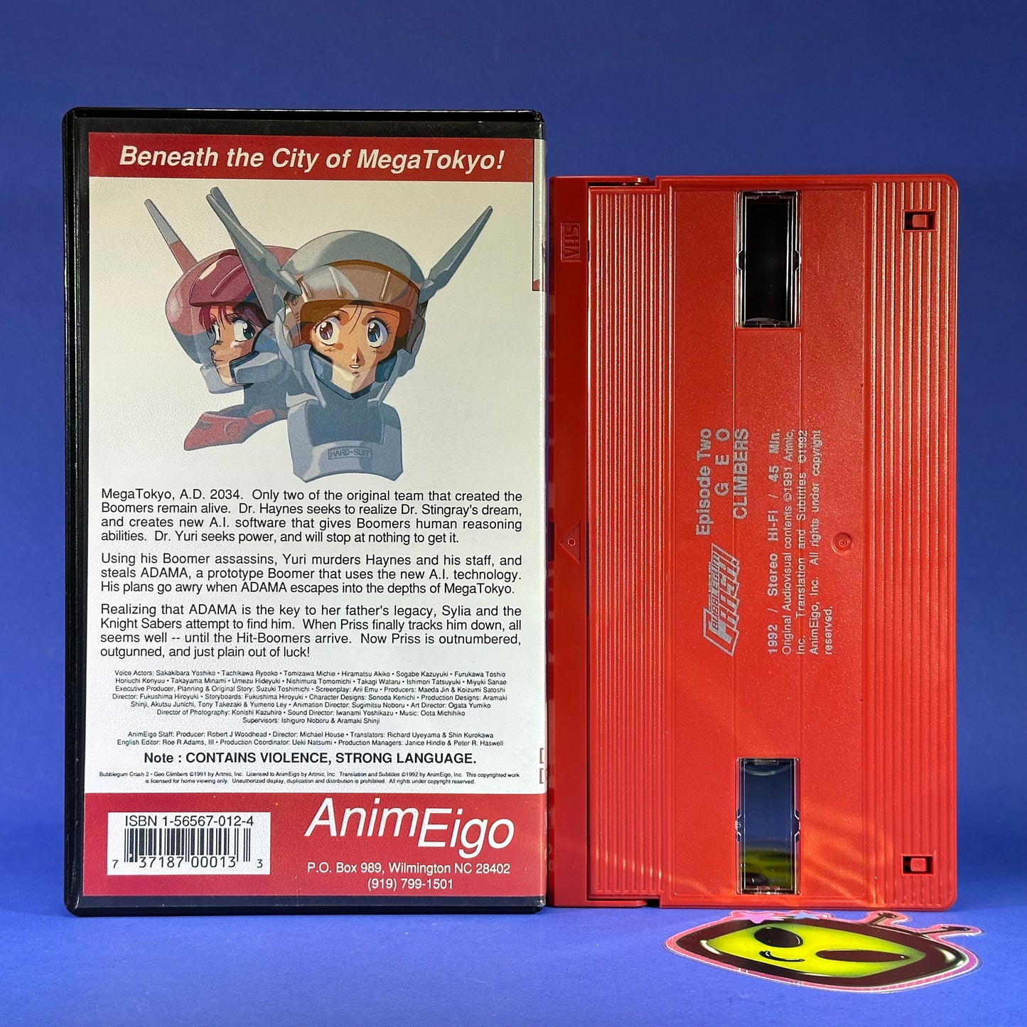 Bubblegum Crash! VHS