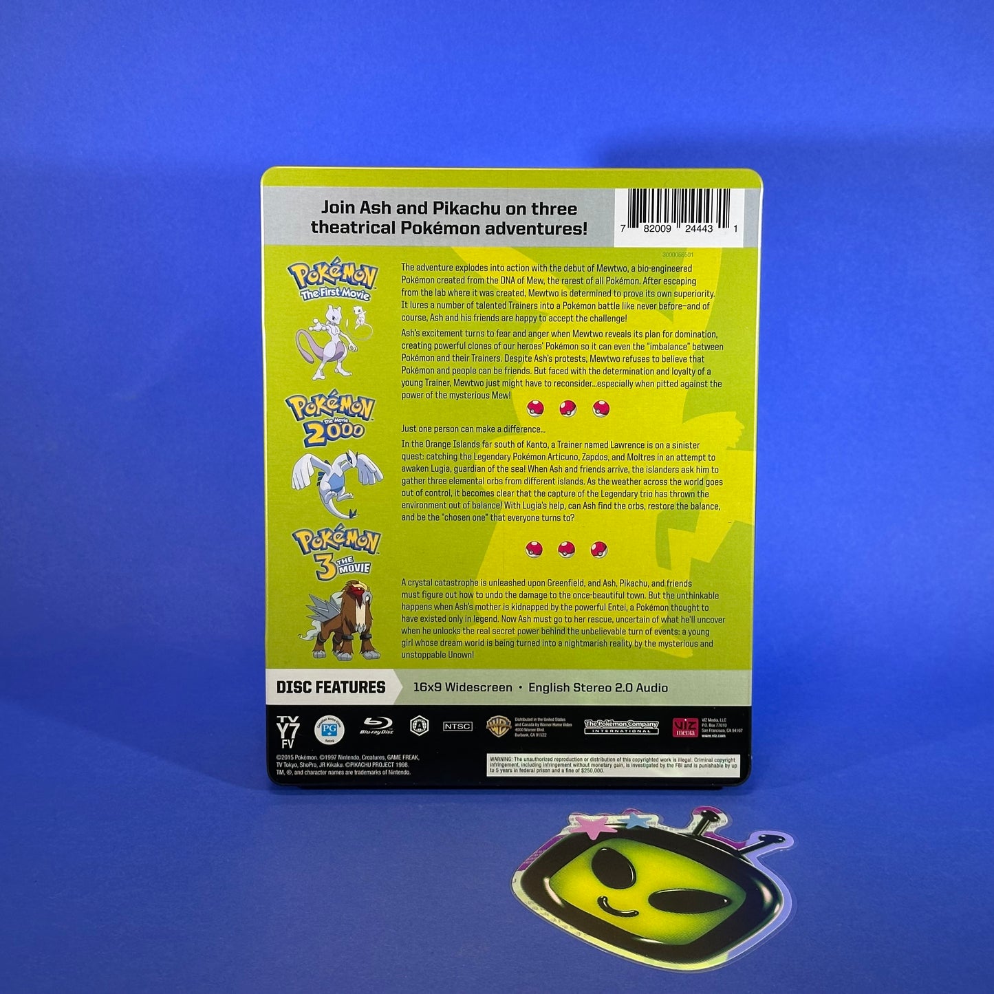 Pokemon Movie Trilogy Limited Edition Steelbook Blu-ray