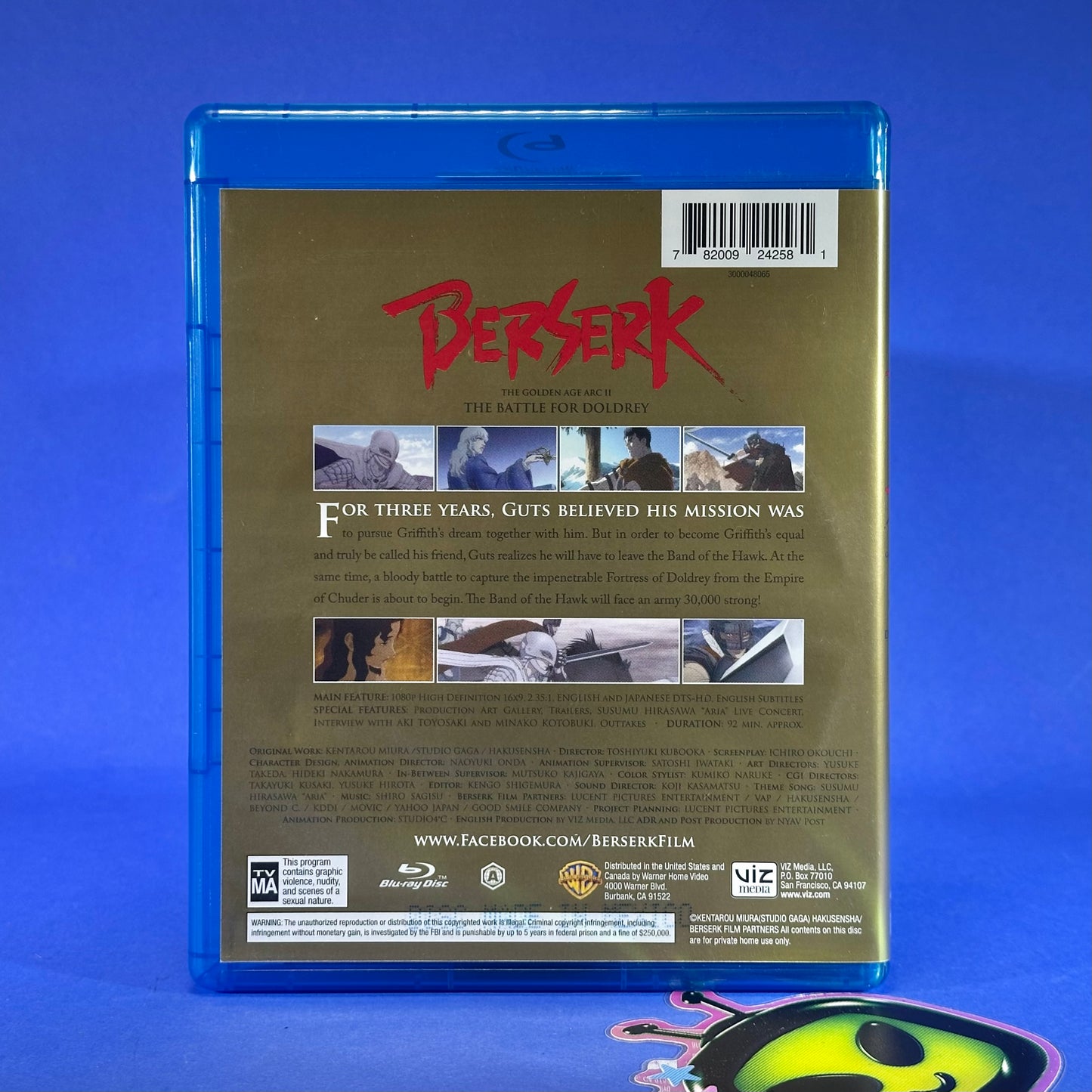 Berserk The Golden Age Arc Movies Blu-Ray/DVD
