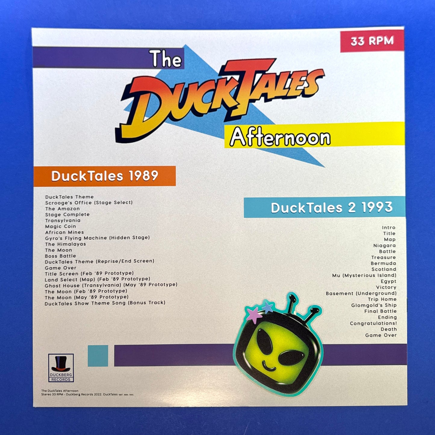 Duck Tales Afternoon Vinyl Record