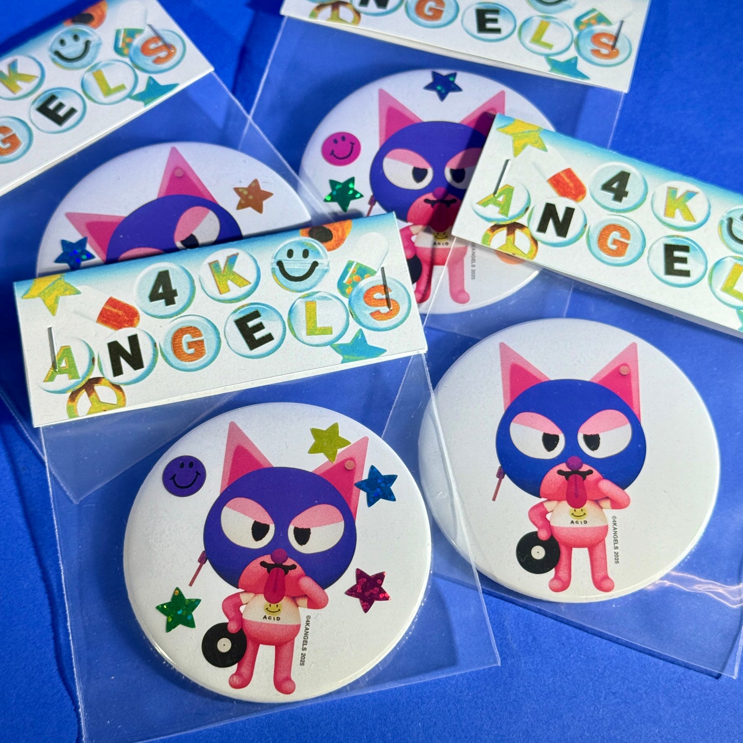 4K Angels - 3” Can Buttons