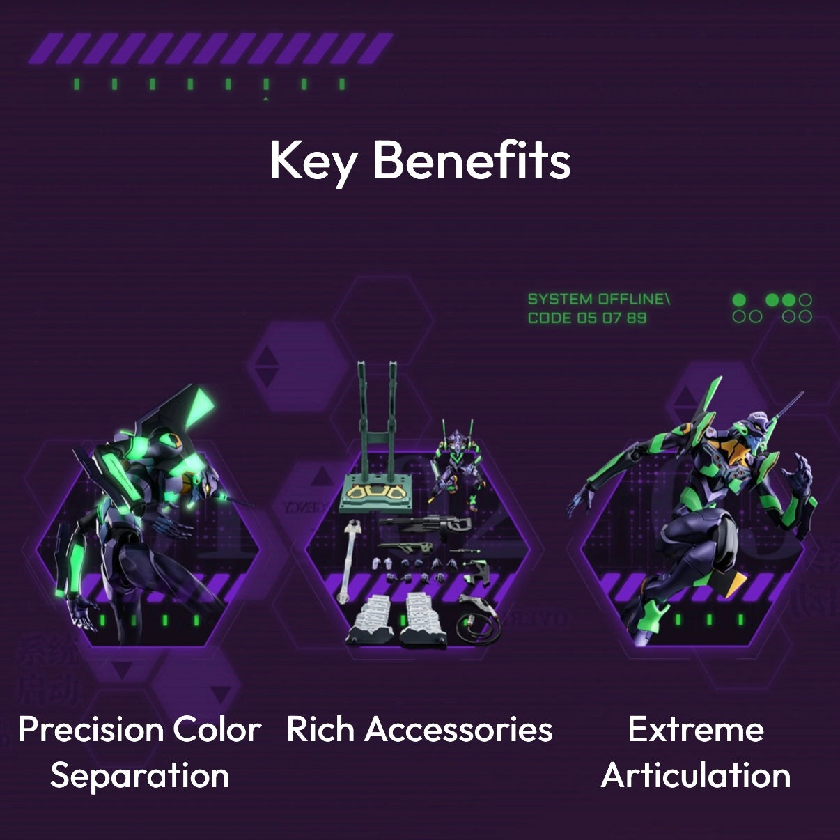 Blokees: Evangelion - Ultra Action Figure Legacy Edition EVA-01