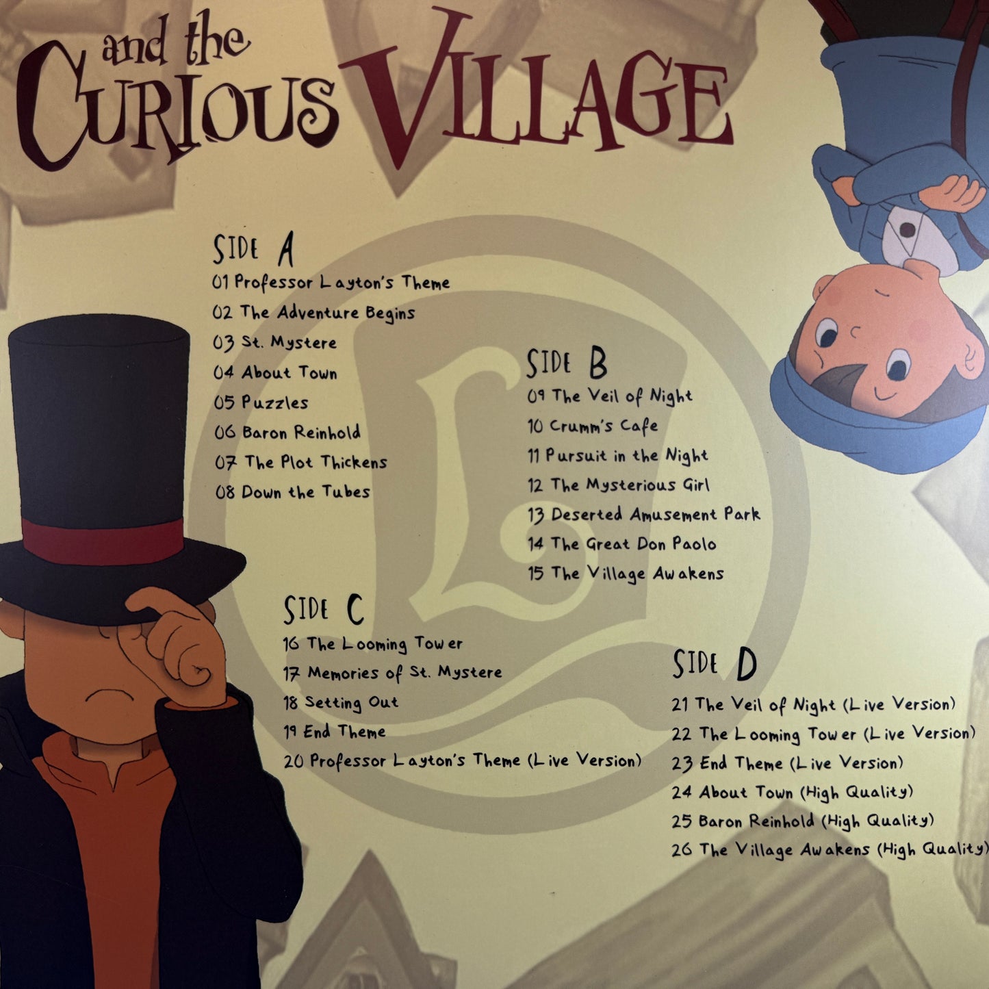 Professor Layton & The Curious Village Vinyl Record
