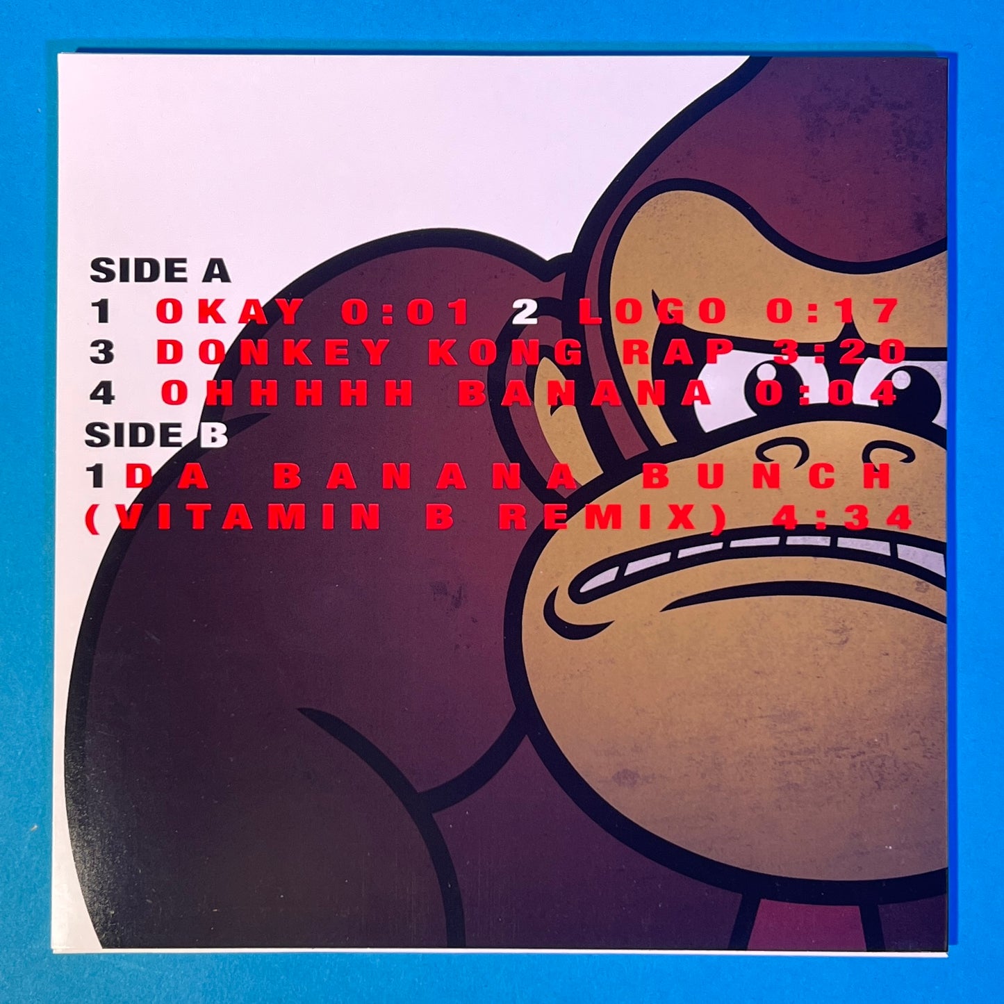 Donkey Kong DK Rap 7” Vinyl Record