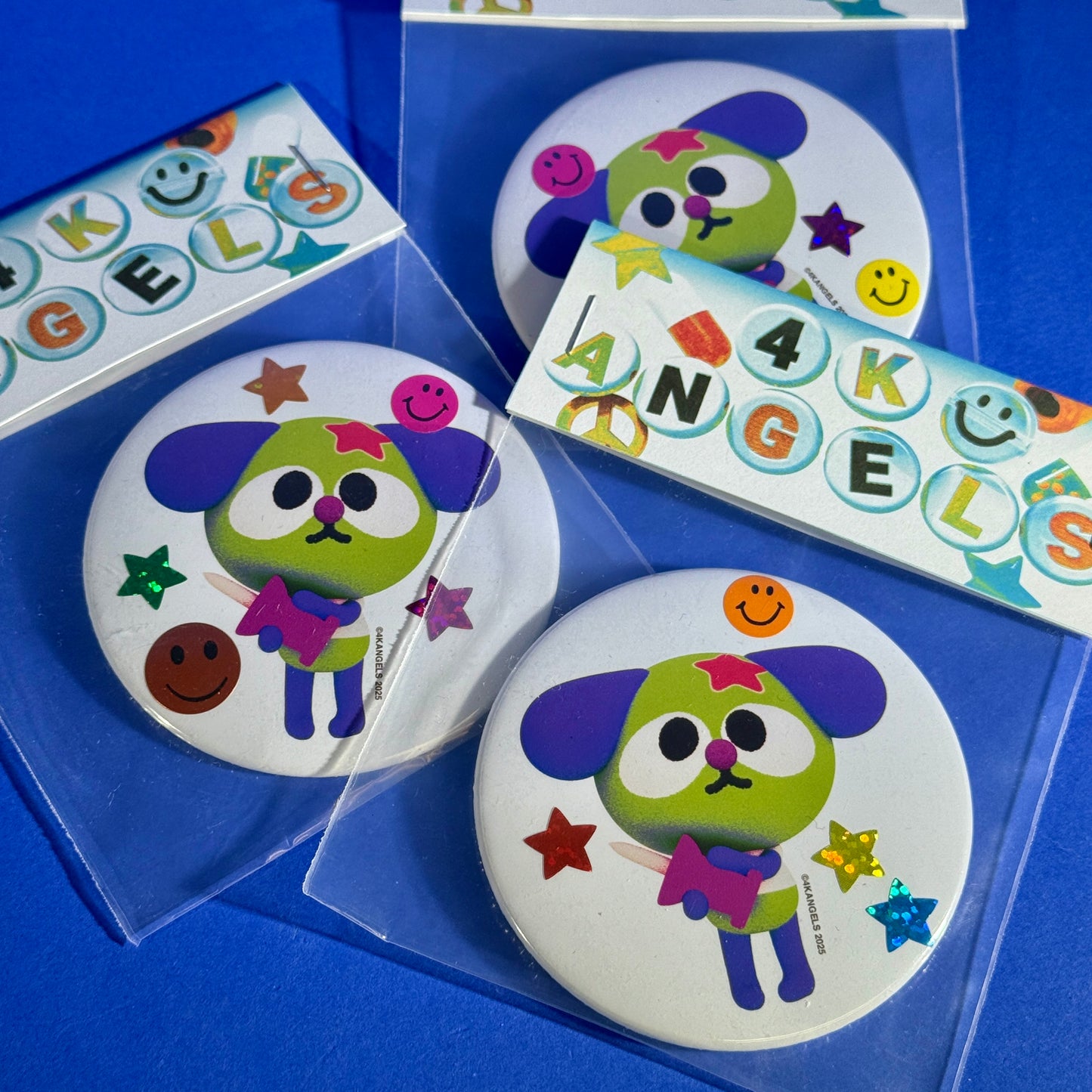 4K Angels - 3” Can Buttons