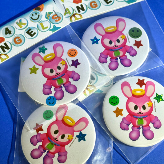 4K Angels - 3” Can Buttons