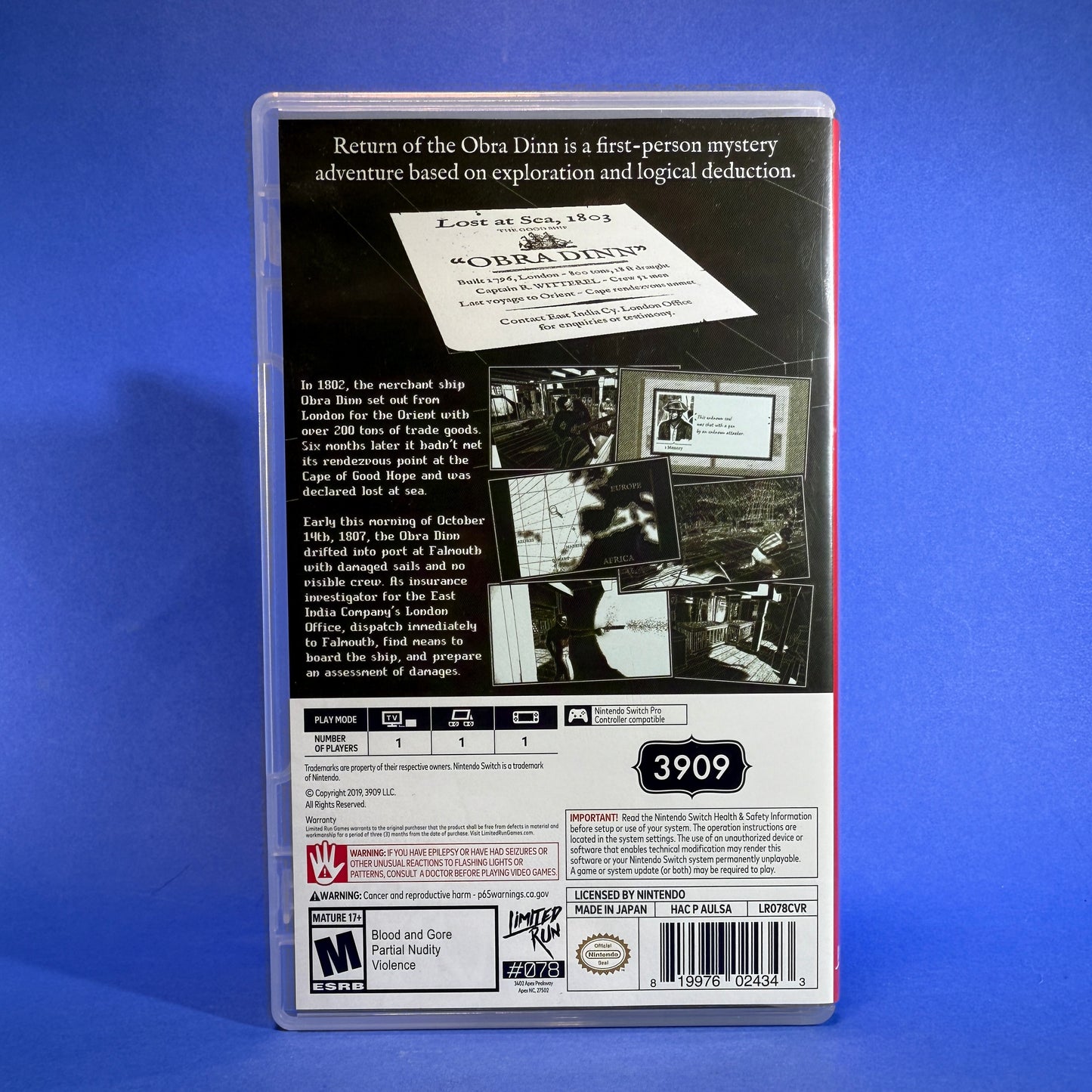 Nintendo Switch - Return of the Obra Dinn