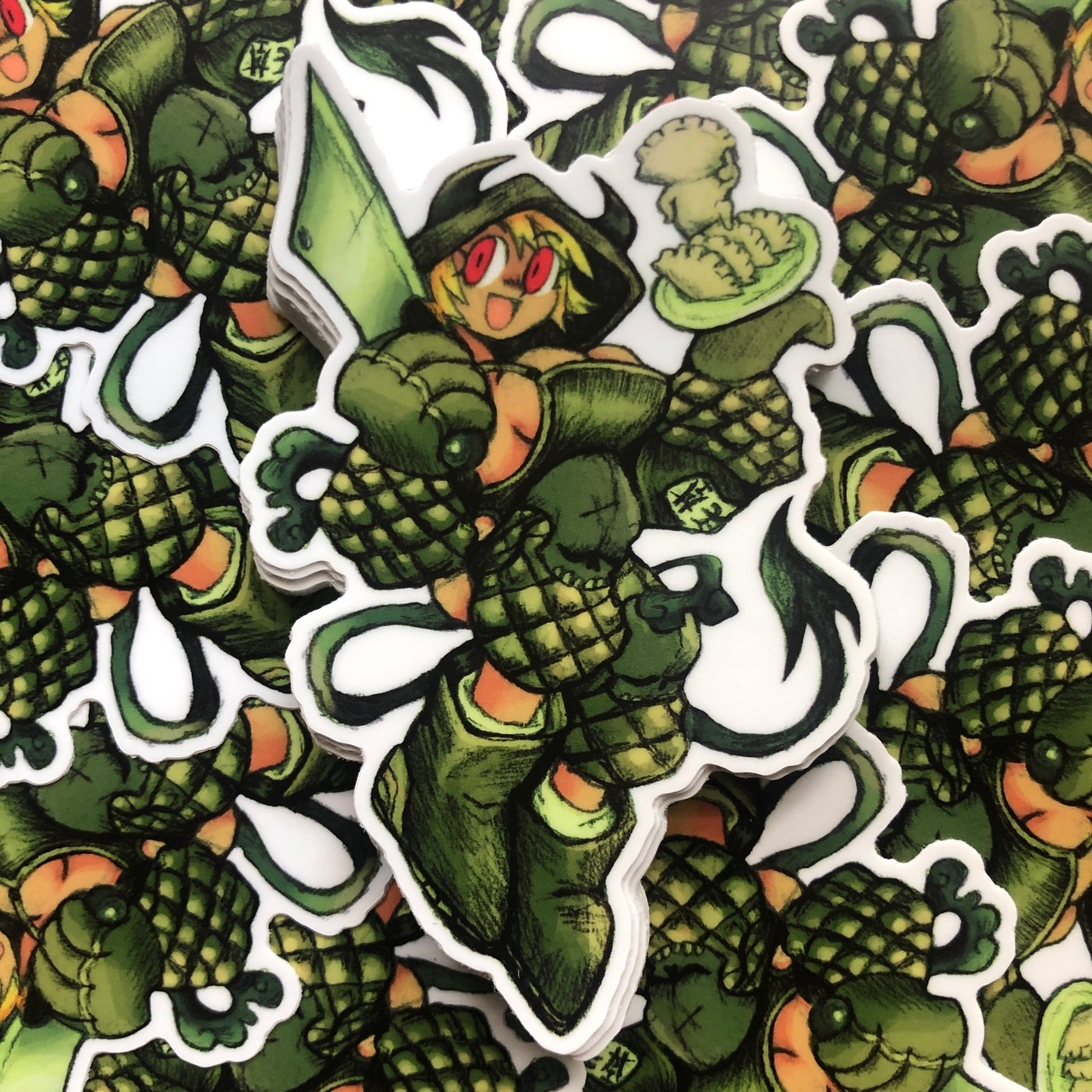 Dalton Doodles - 🥟🦎🔪 Sticker Collection