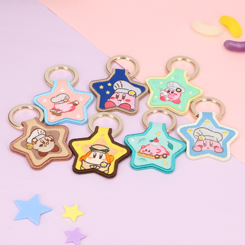 Kirby Café - Embroidered Keychain Ver. 2