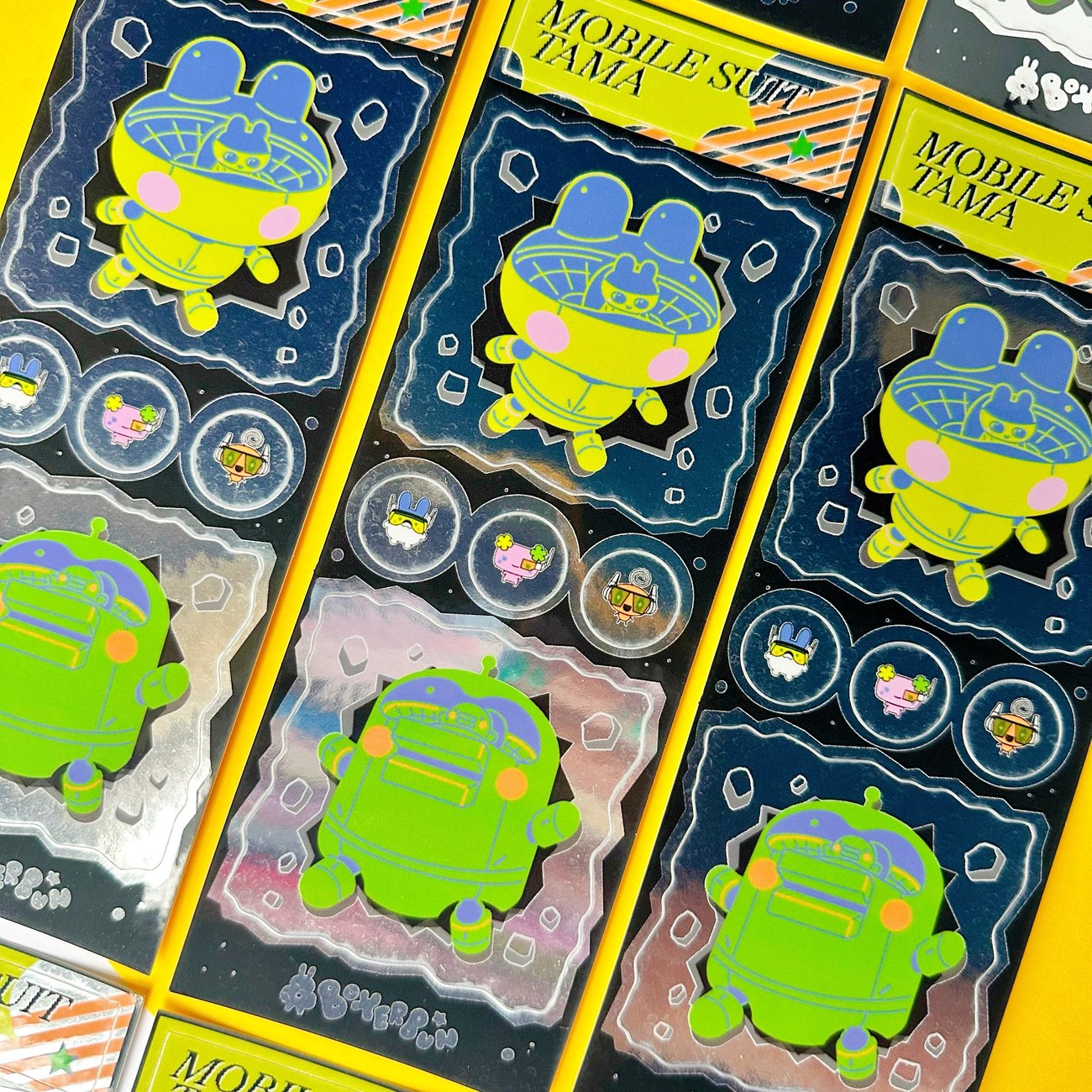 BoxerBun - Mobile Suit Tama Sticker Sheet