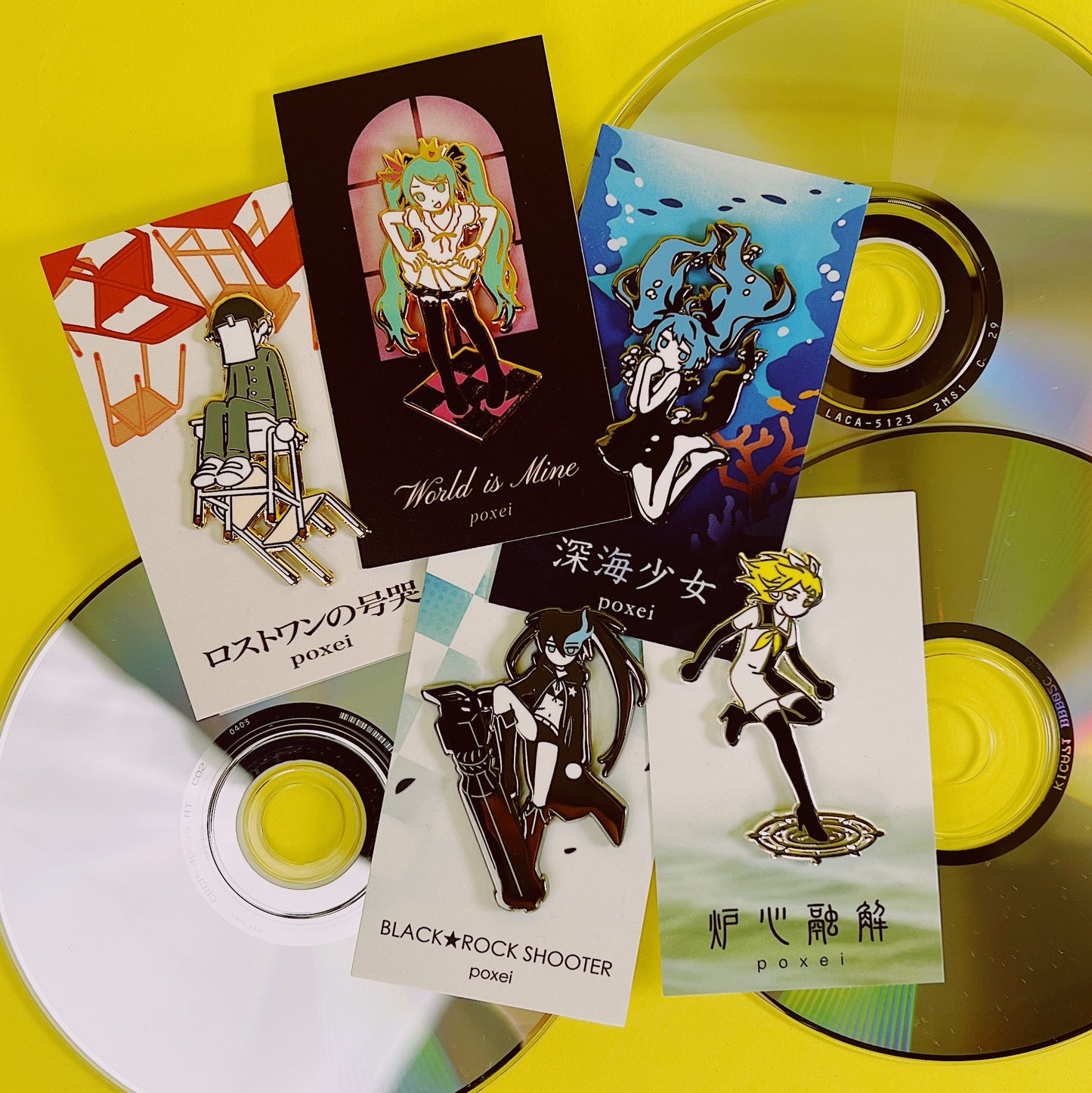 Poxei - Vocaloid Song Enamel Pins Volume 3