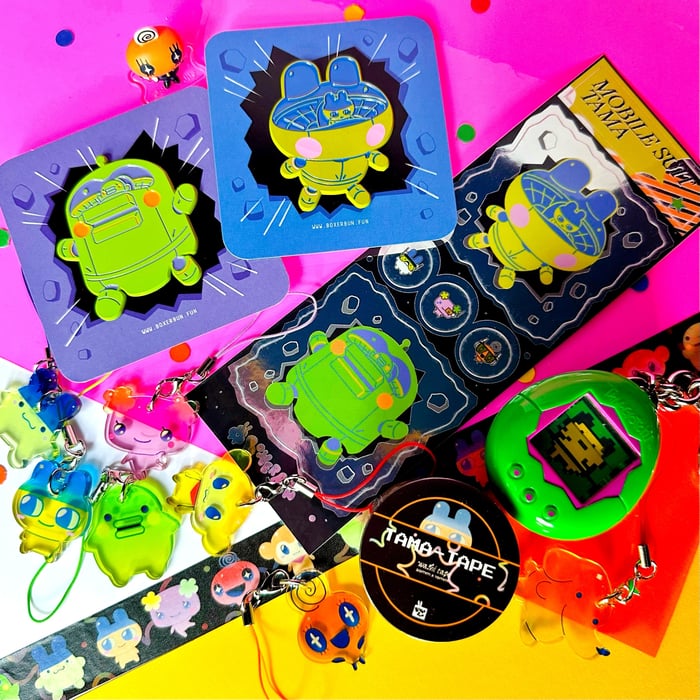 Boxerbun - MechaTama Enamel Pins