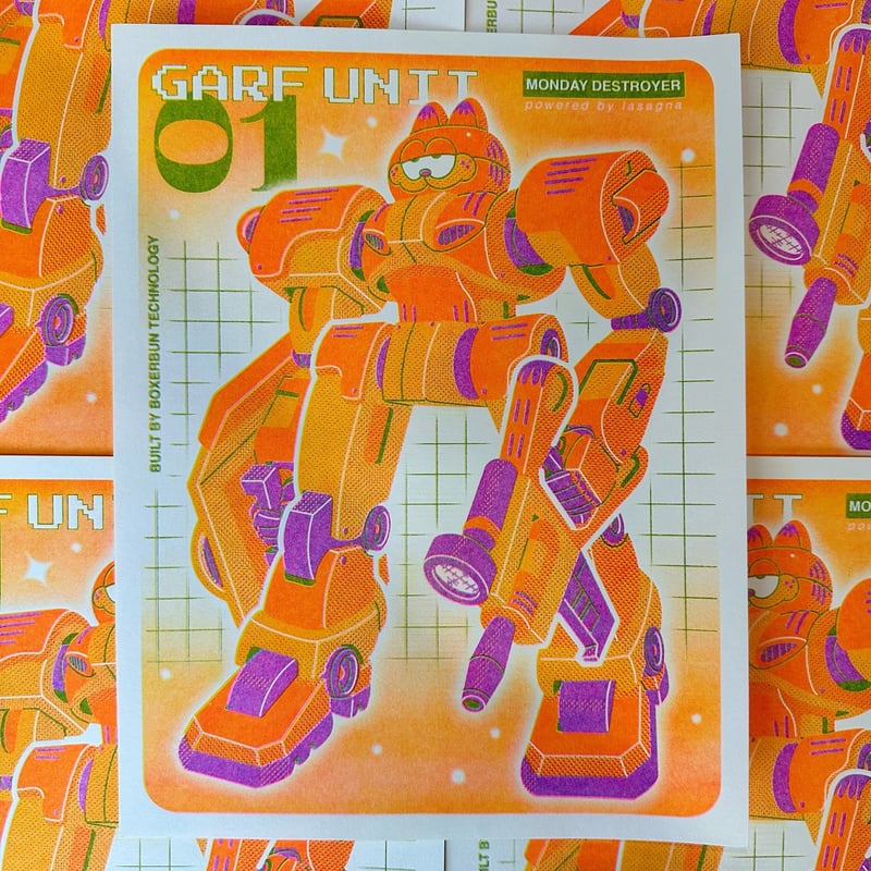 BoxerBun - Garf Unit 01 Risograph