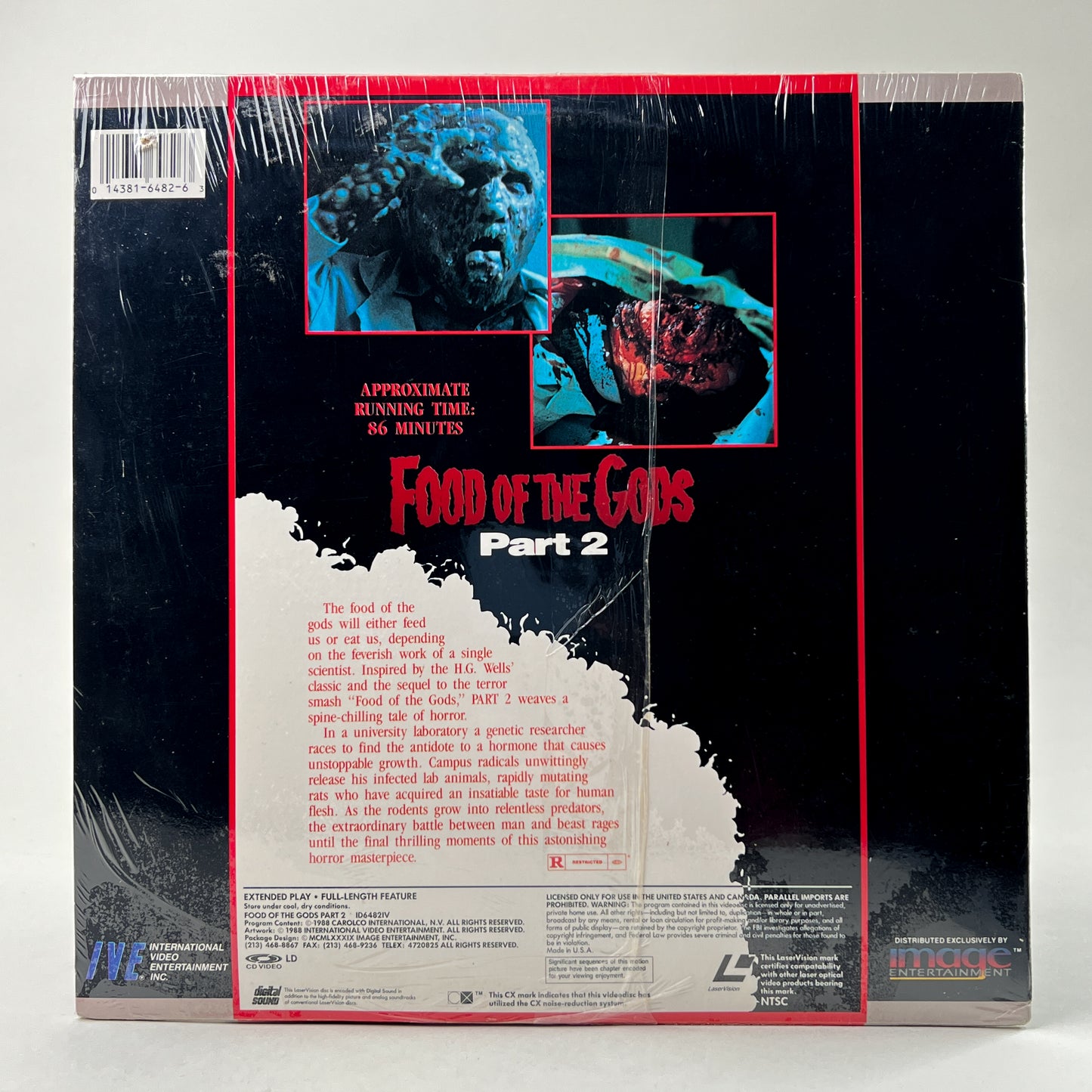 Food of the Gods Part 2 Laserdisc
