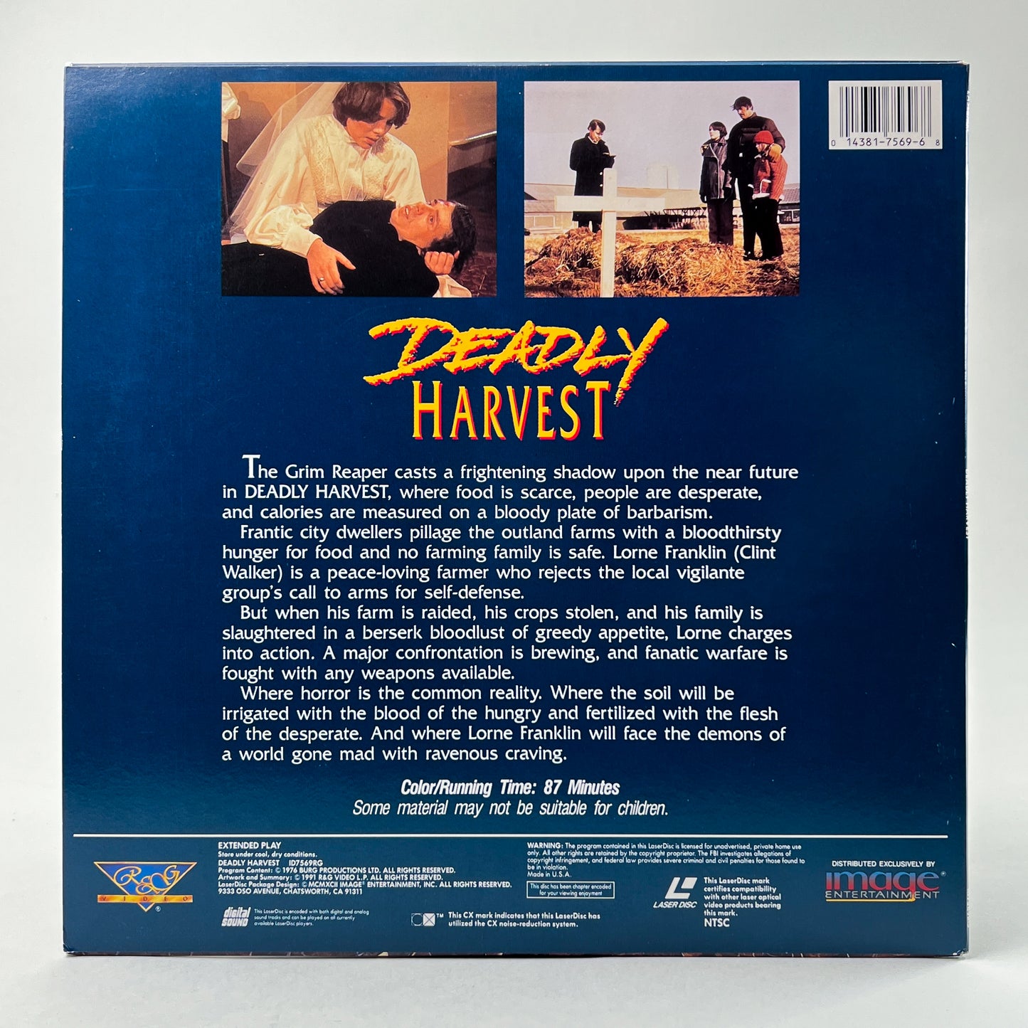 Deadly Harvest Laserdisc