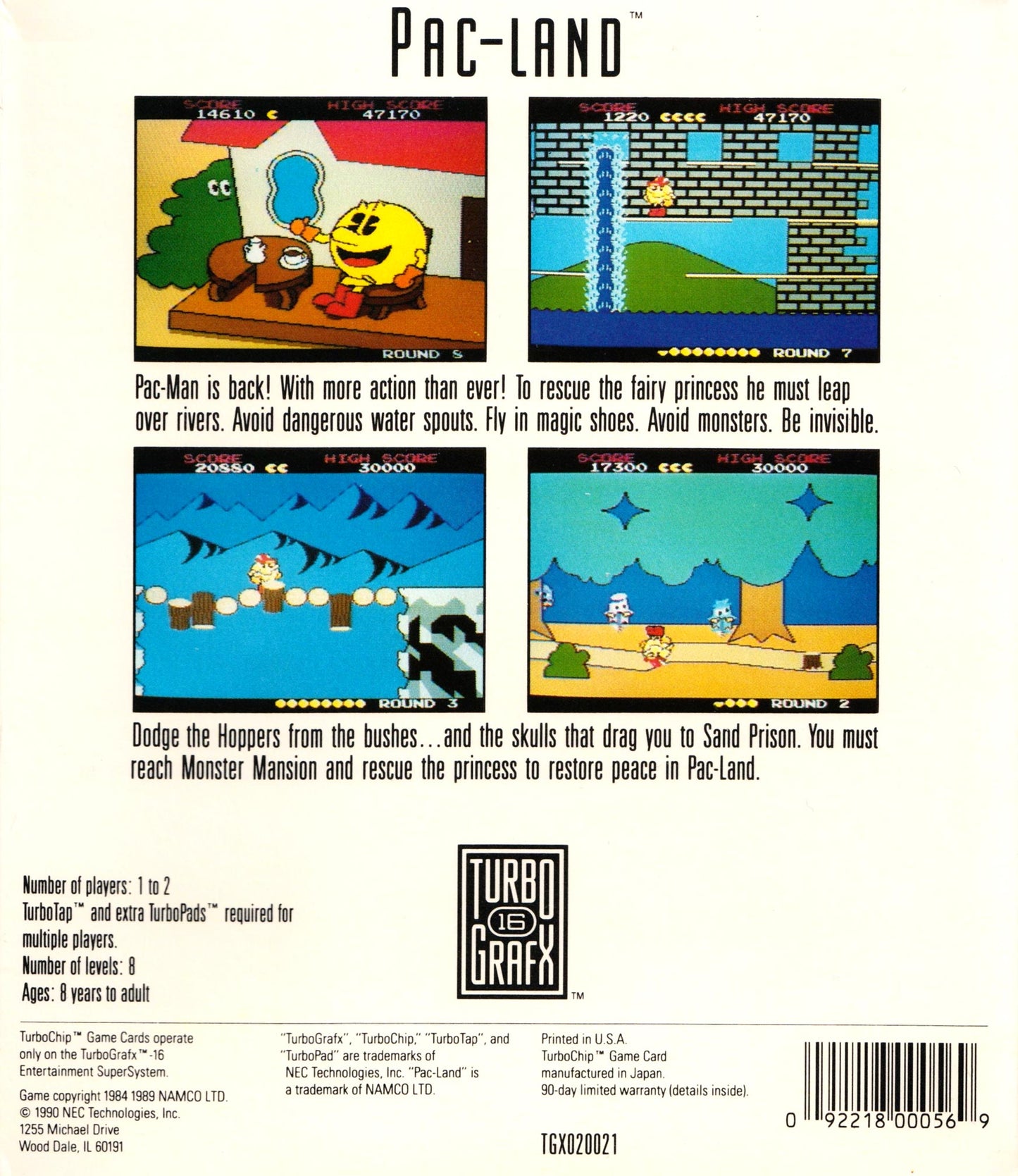 Pac-Land - TurboGrafx-16