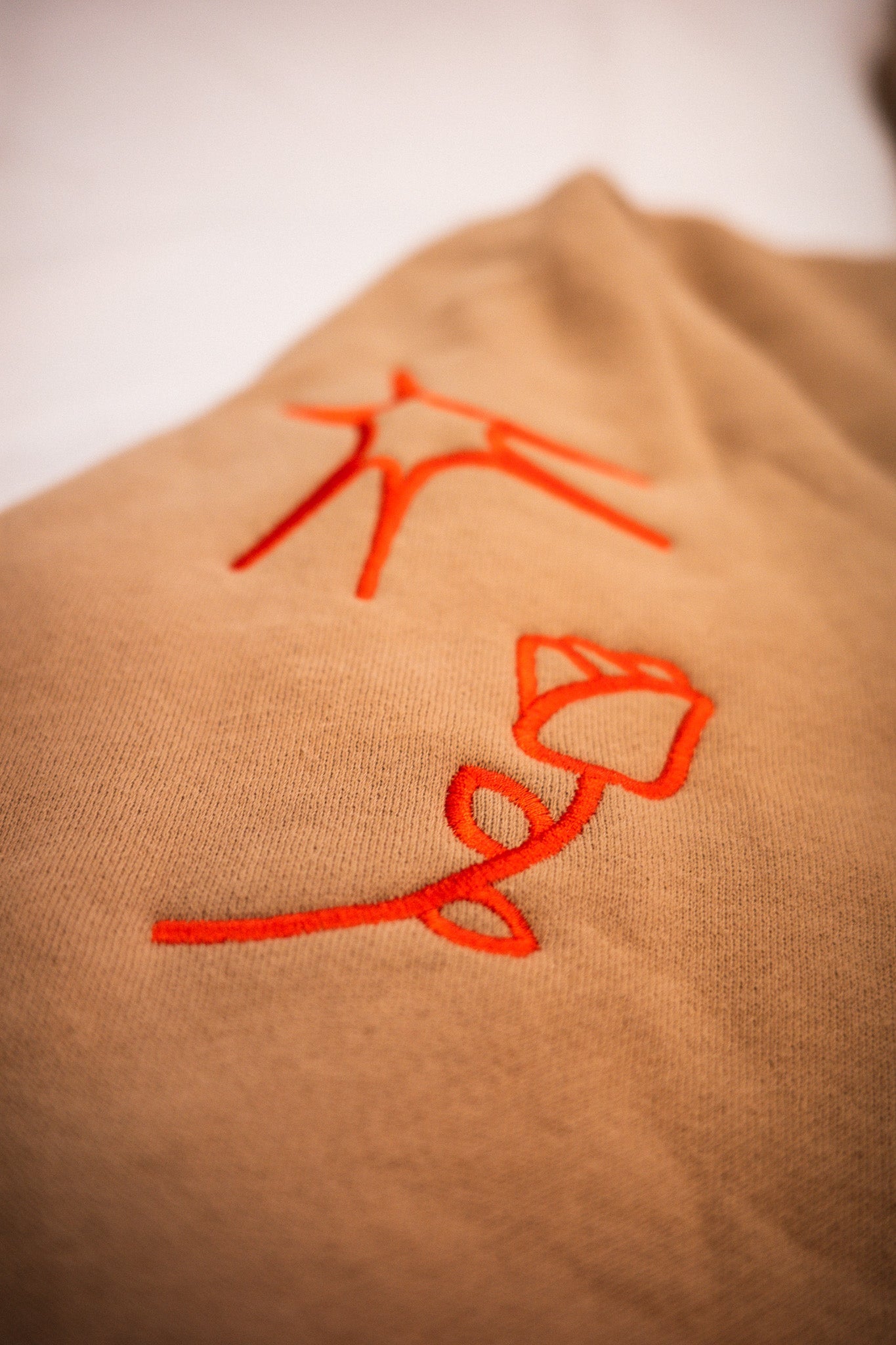 Aggro Crab "Be Kind" Beige Hoodie
