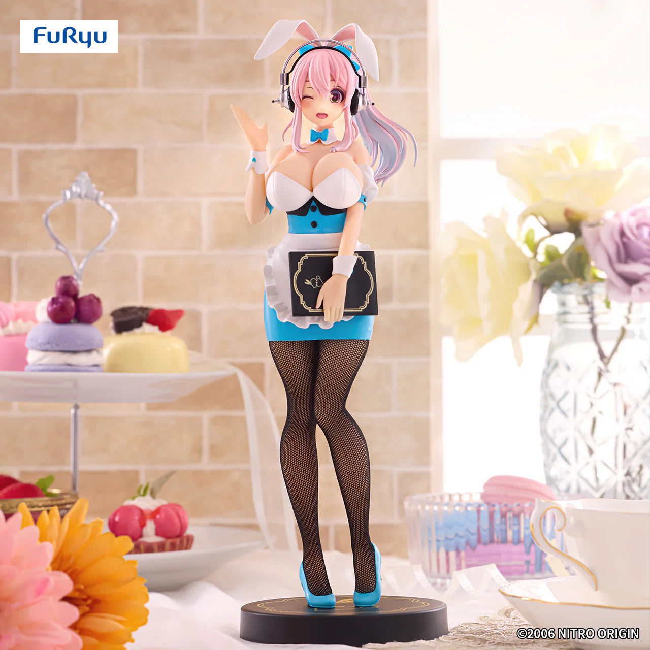 Furyu - SoniComi (Super Sonico) - Sonico - BiCute Bunnies Waitress ~Light Blue ver.~