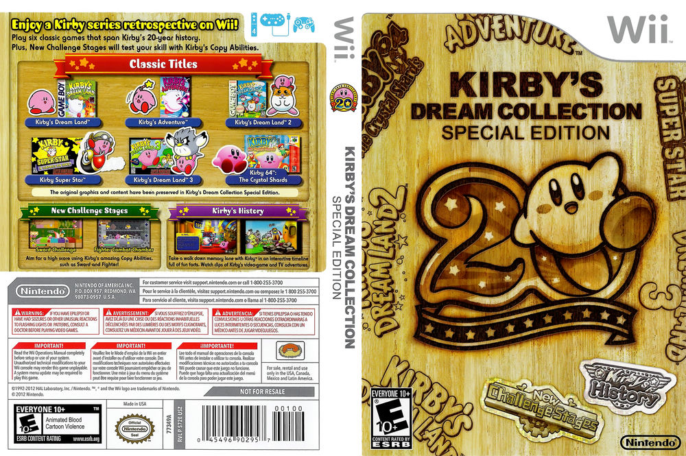 Kirby's Dream Collection: Special Edition - Nintendo Wii