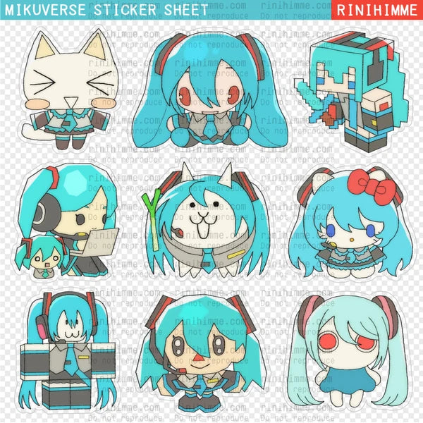 Rinihimme - Mikuverse Sticker Sheet