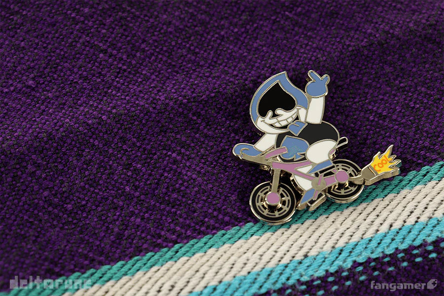 Deltarune - Cool Bike Lancer Spinning Enamel Pin