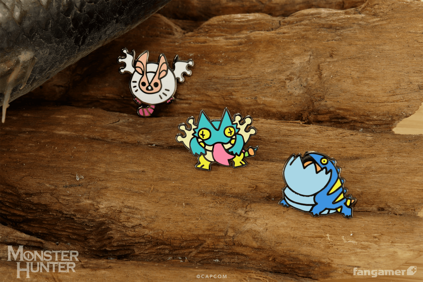 Monster Hunter - Wonky Monster Enamel Pin Set