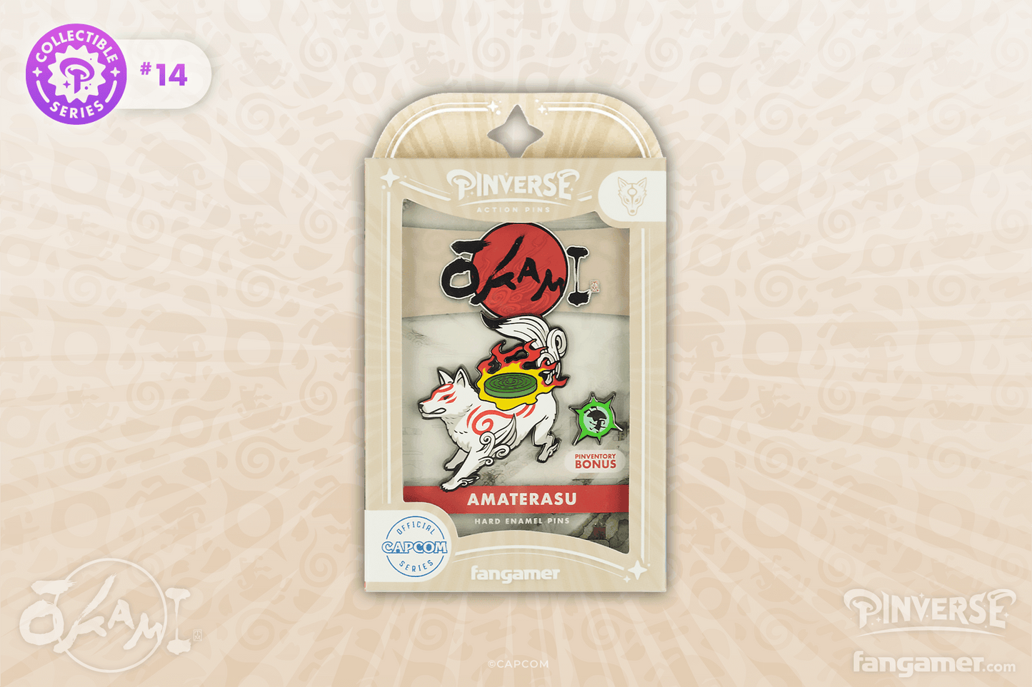 Okami - Amaterasu Pin Pack Enamel Pin Set