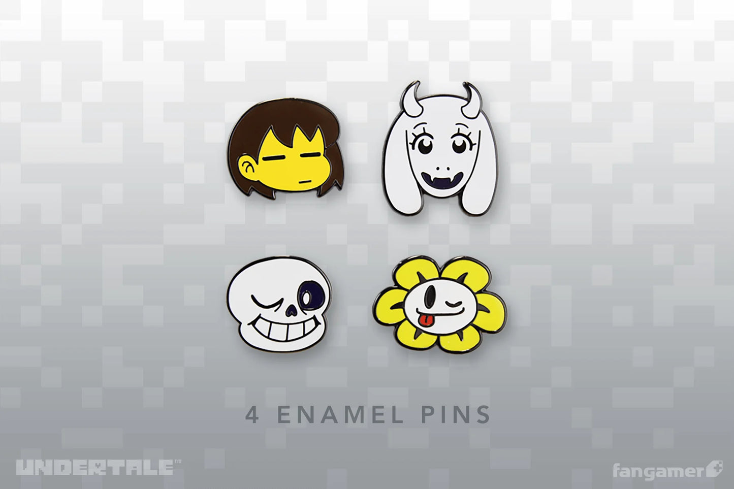 Undertale Character Enamel Pins - Set 1