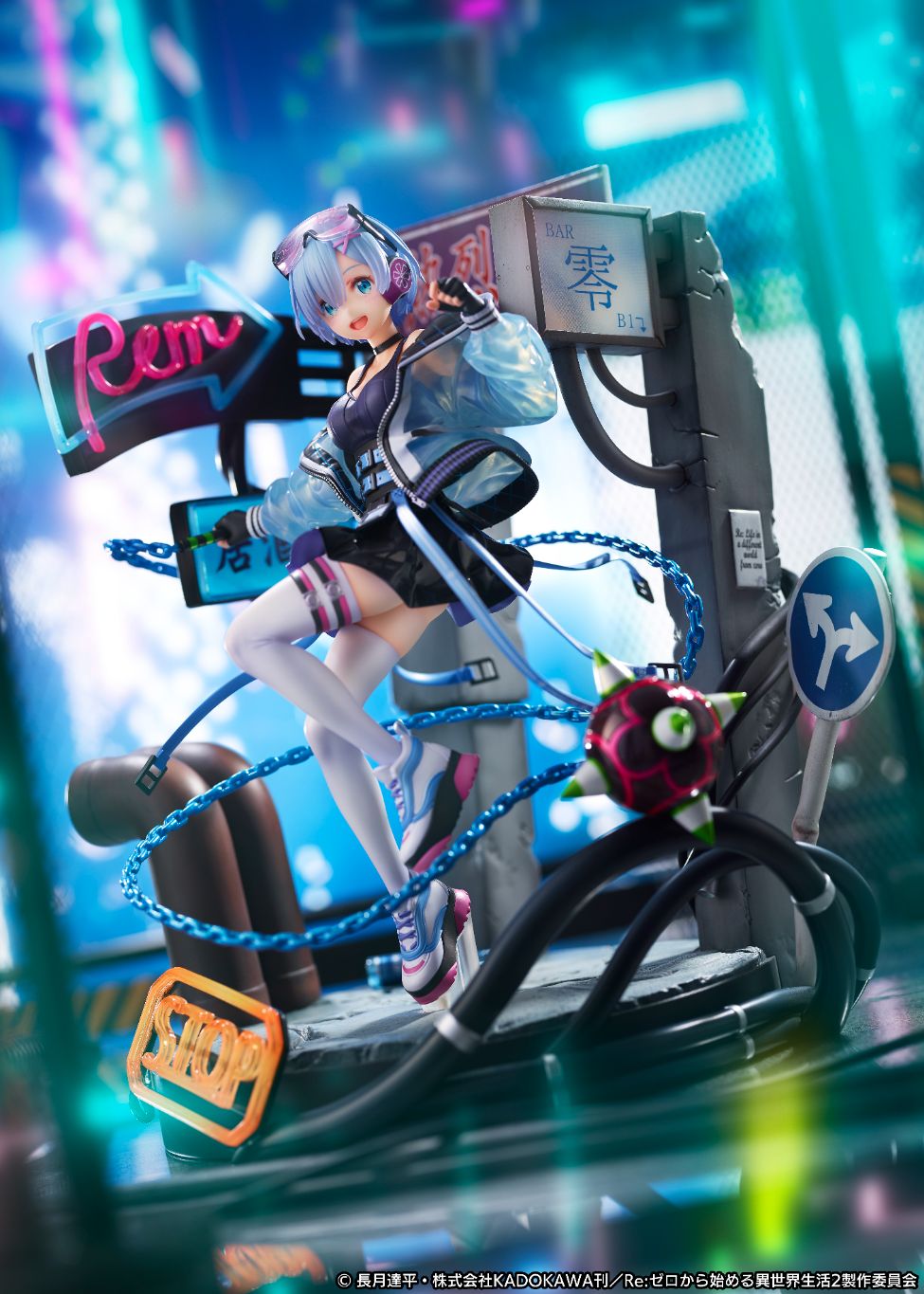 Re:Zero Starting Life In Another World - Neon City Ver. Rem & Ram